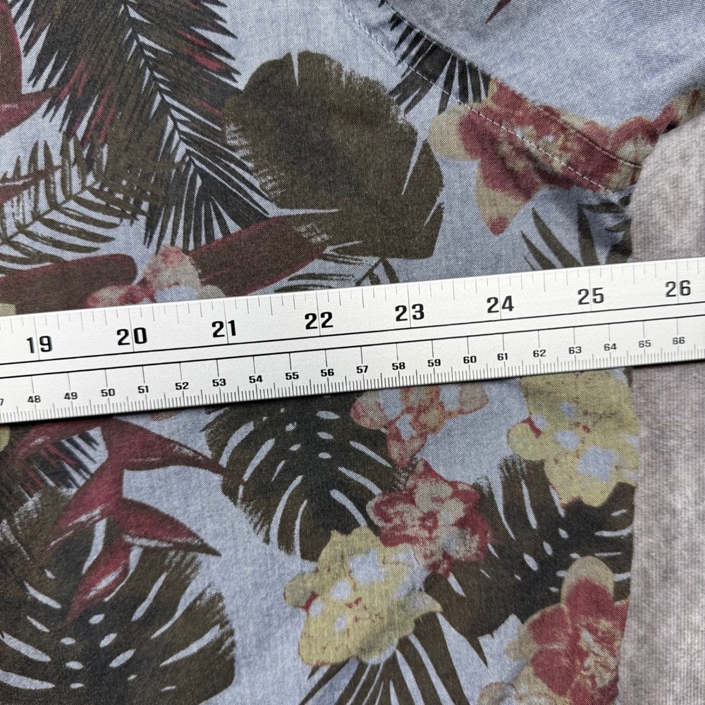 UNTUCKit Desisto Floral Palm Print Short Sleeve Shirt XXL Red 40592 Mens Regular - Picture 6 of 8